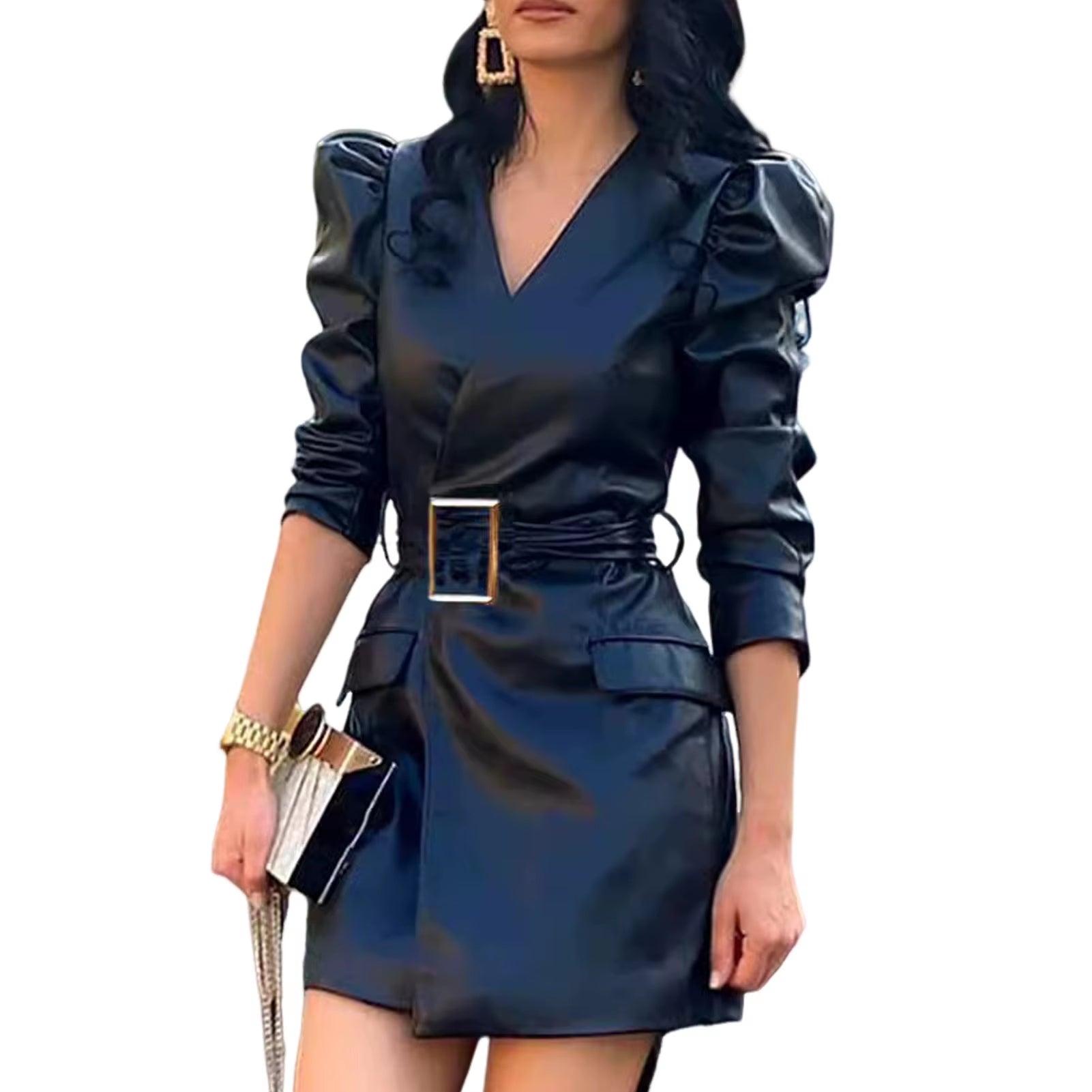 Lacquer Lace Mini Dress — Zip-Front Party Dress
