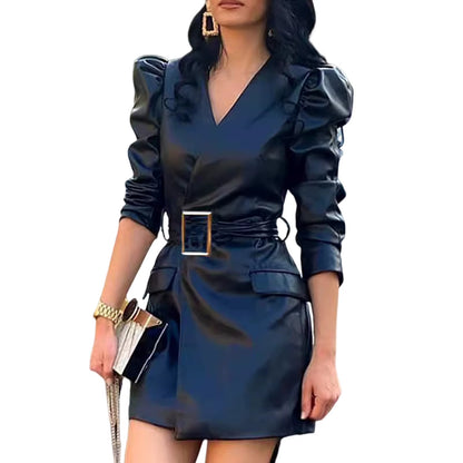 Lacquer Lace Mini Dress — Zip-Front Party Dress