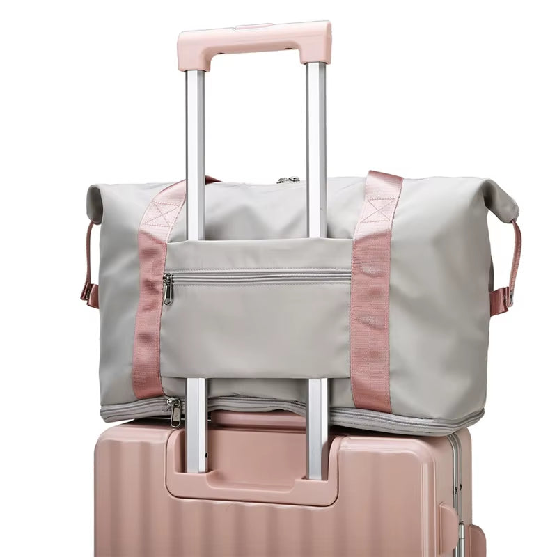 Pack-Flat Duffel Tote — Foldable Travel Bag