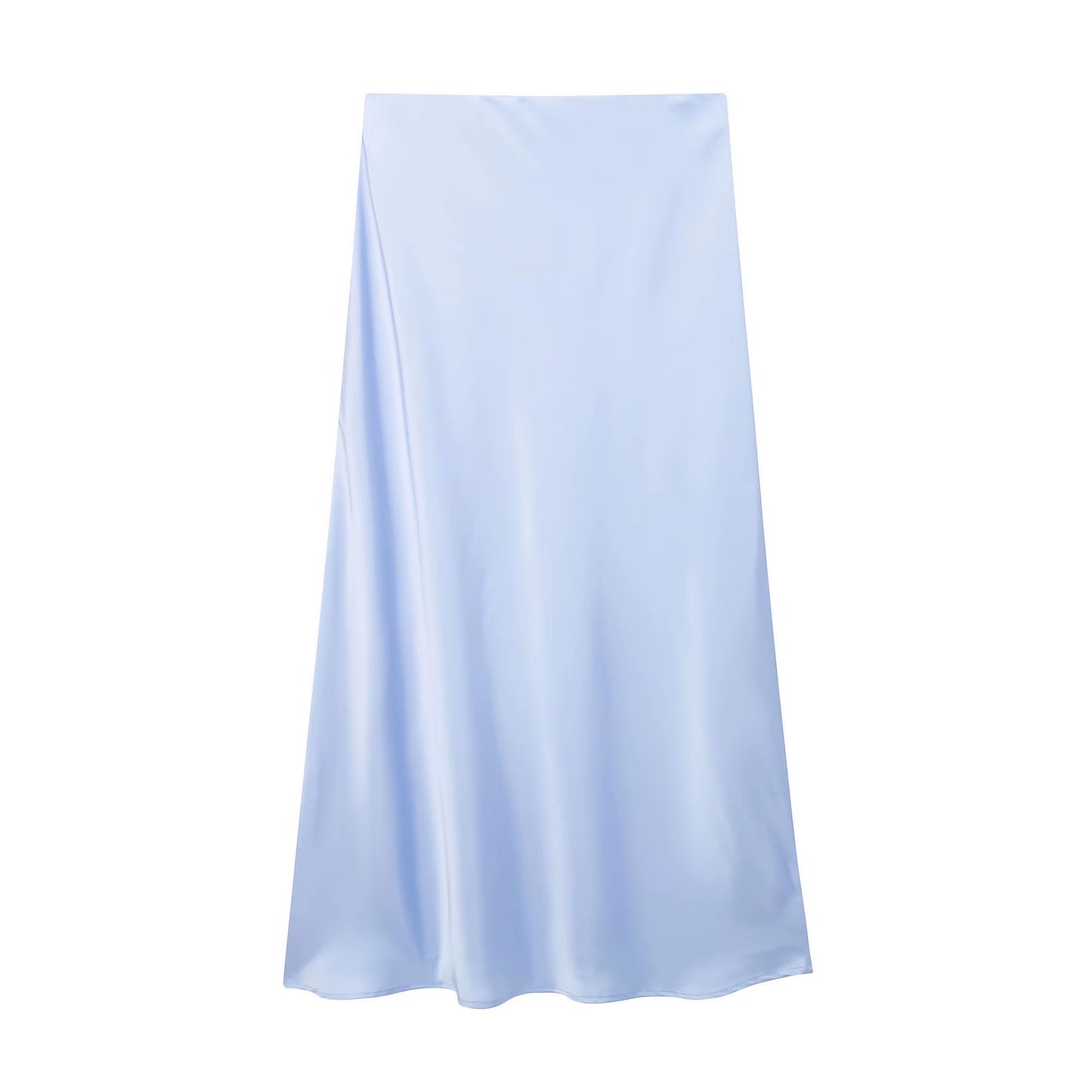 2024 Black Satin Skirt Woman High Waist Elegant Long Skirts for Women Fashion Summer Midi Skirt Office Women'S Skirts