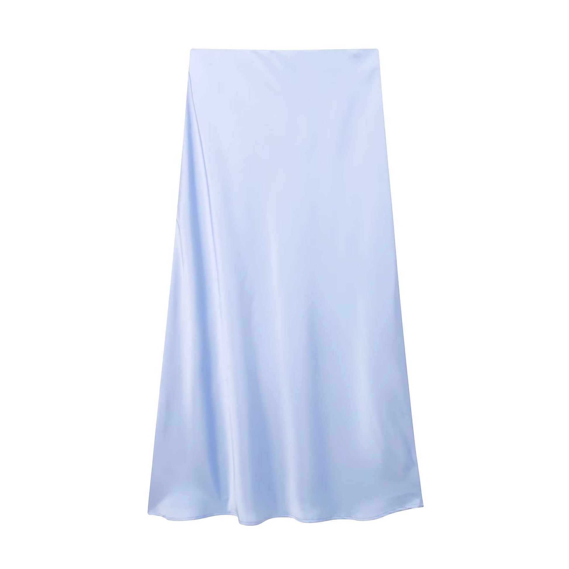 2024 Black Satin Skirt Woman High Waist Elegant Long Skirts for Women Fashion Summer Midi Skirt Office Women'S Skirts