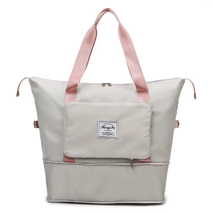 Pack-Flat Duffel Tote — Foldable Travel Bag